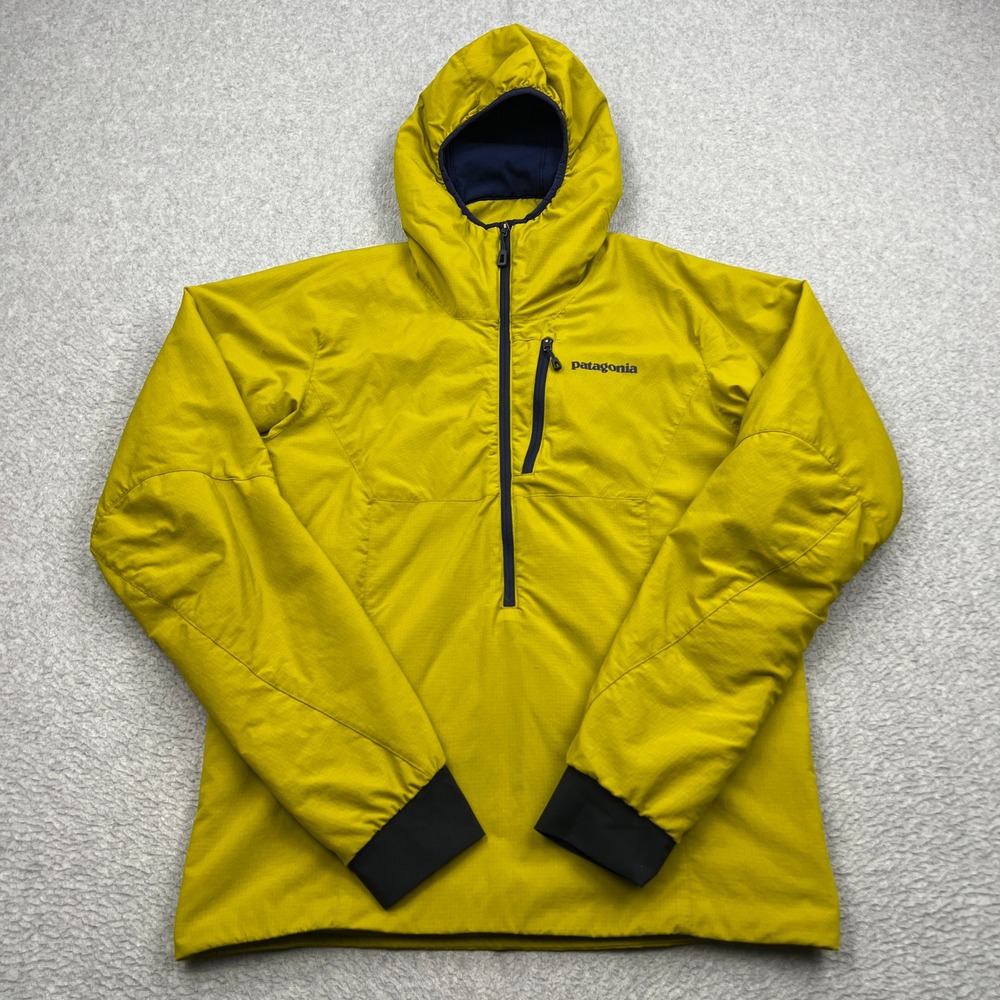 Patagonia Nano-Air Light Hoody Mens Small Textile Green 1/2 Zip Jacket 84280 TXT